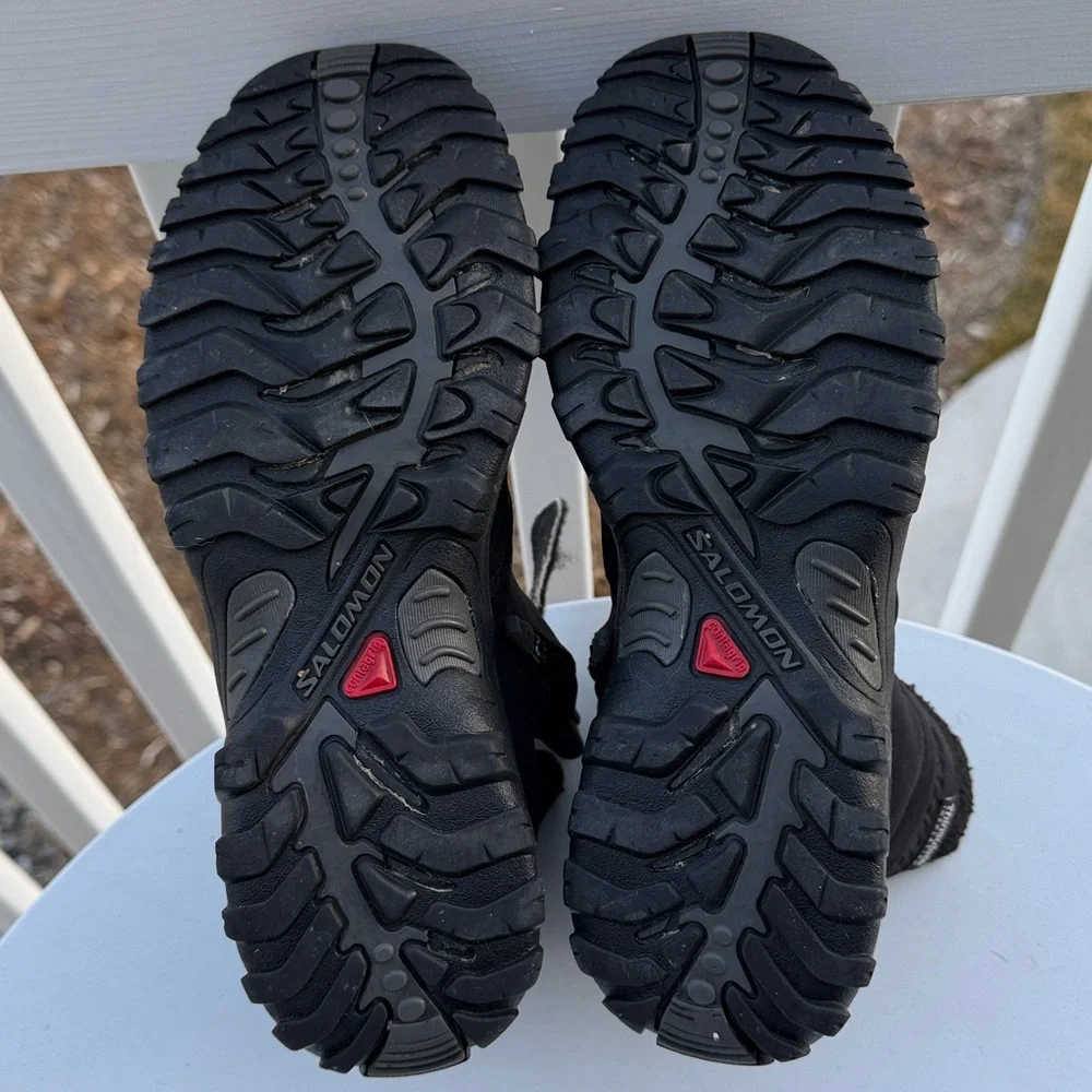 Salomon Tactile 2 TS WP Winter Boots In Black-Sz 10.5